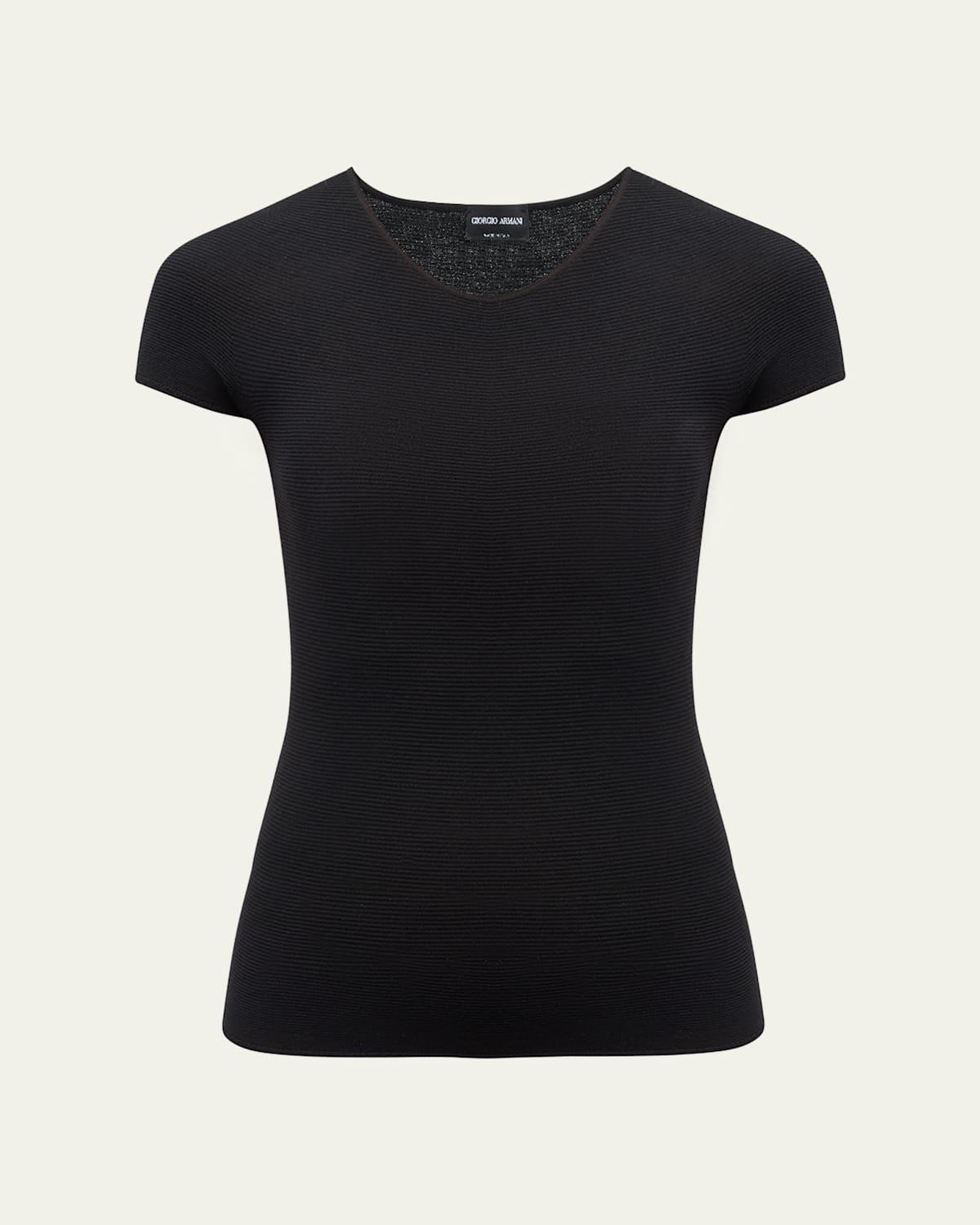 Scoop-Neck Short-Sleeve Tee Product Image
