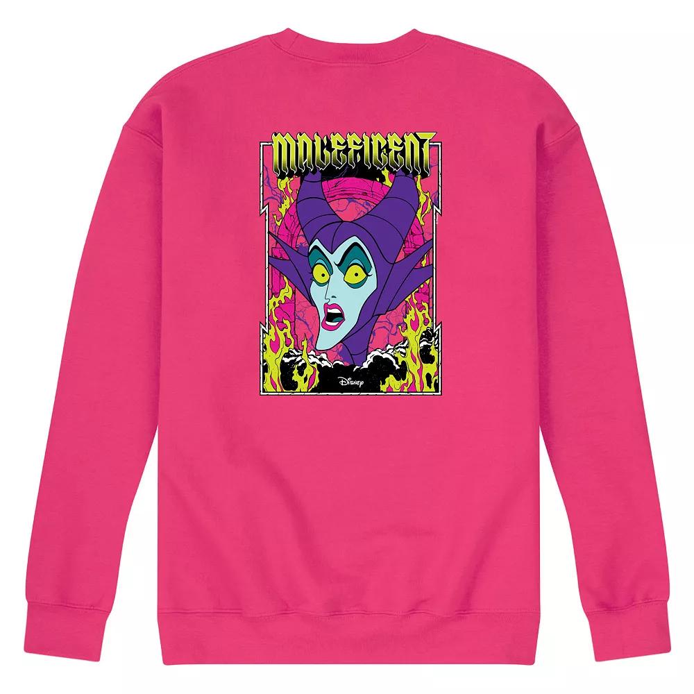 Disney Villains Sleeping Beauty Maleficent Men's Neon Poster Fleece Sweatshirt,  Product Image