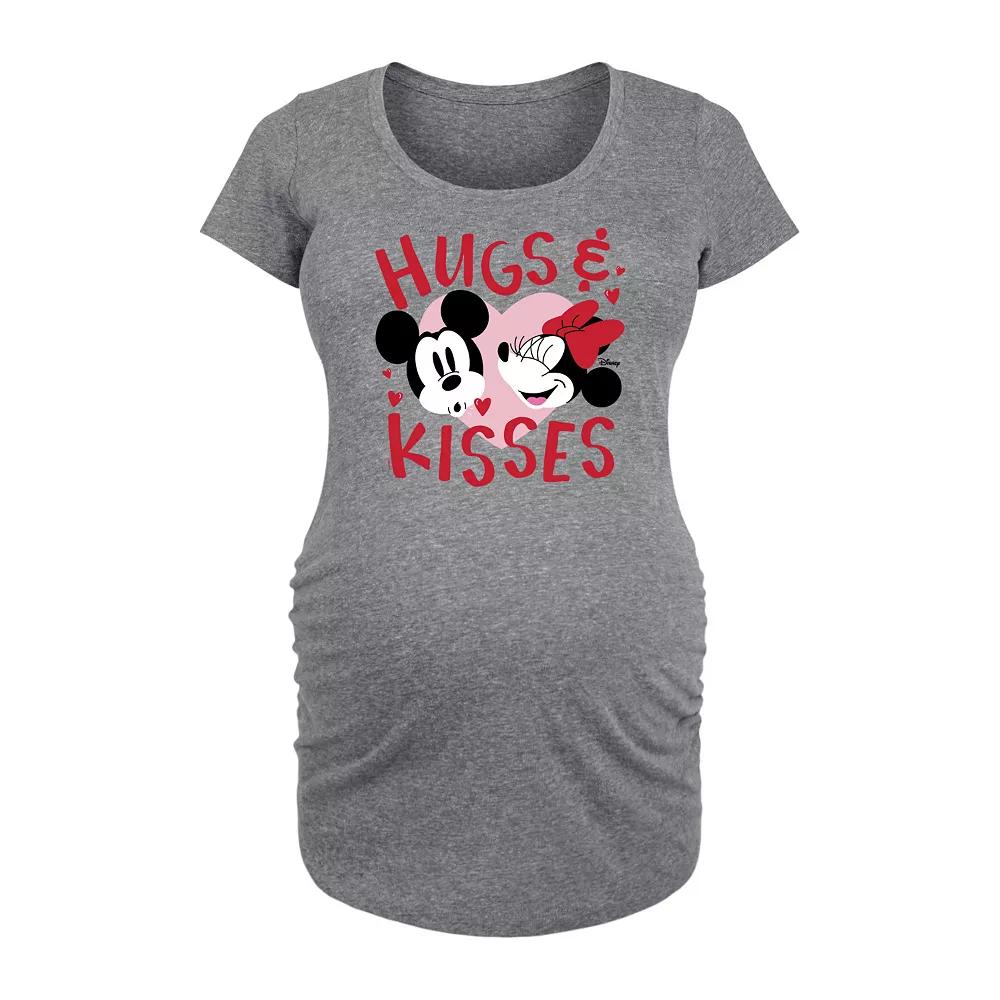 Disney's Mickey & Minnie Mouse Maternity Hug & Kisses Graphic Tee, Women's,  Product Image