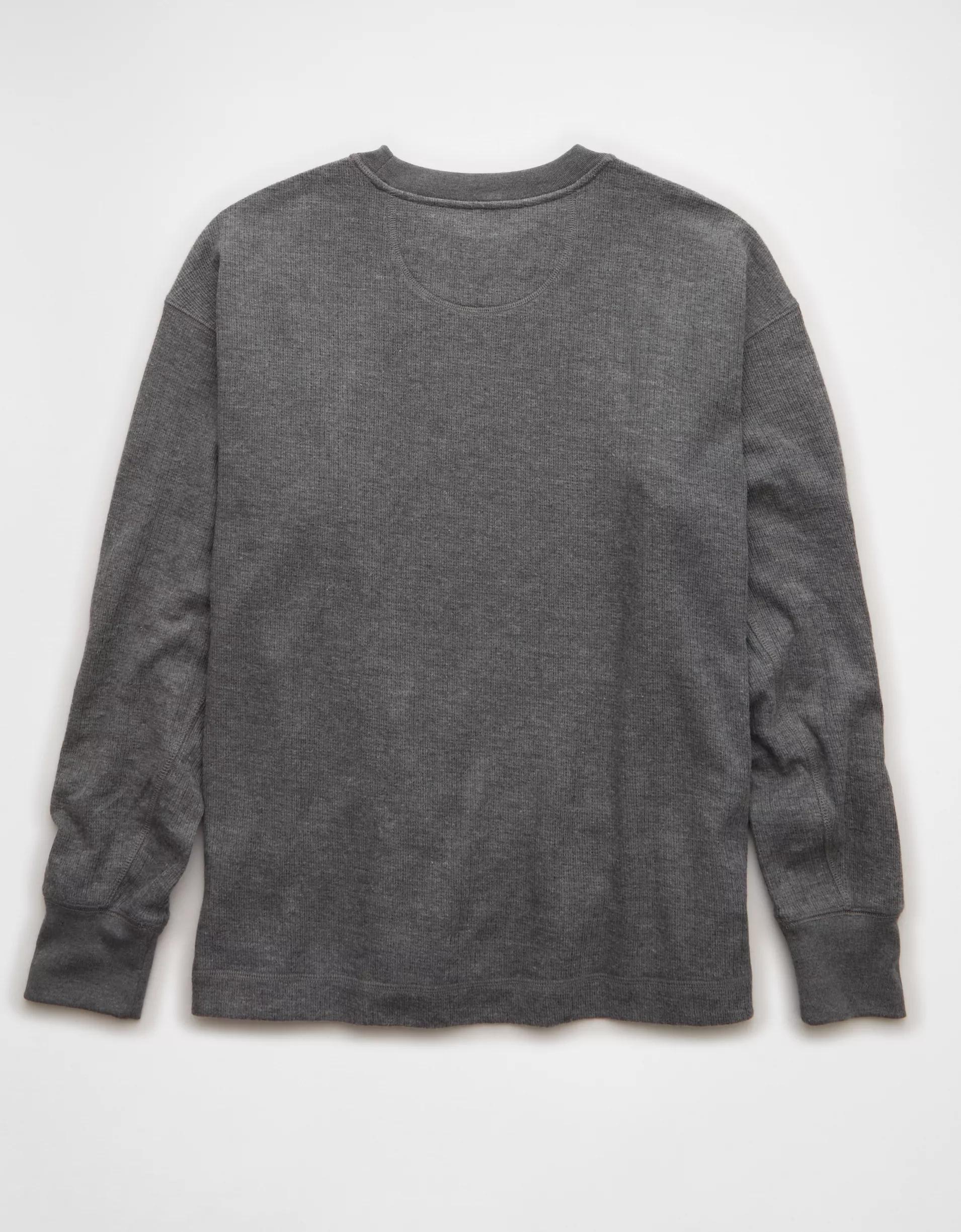 AE Boxy Washed Thermal Shirt Product Image