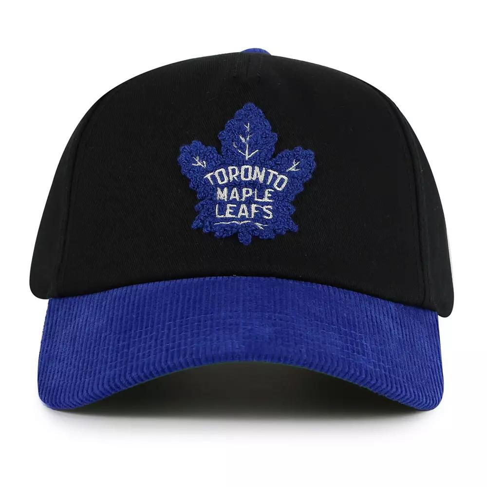 Men's American Needle  Black/Blue Toronto Maple Leafs Burnett Adjustable Hat, Mpl Black Product Image