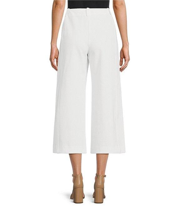 Trina Turk Payton Stretch Pique Wide Leg Cropped Pant Product Image