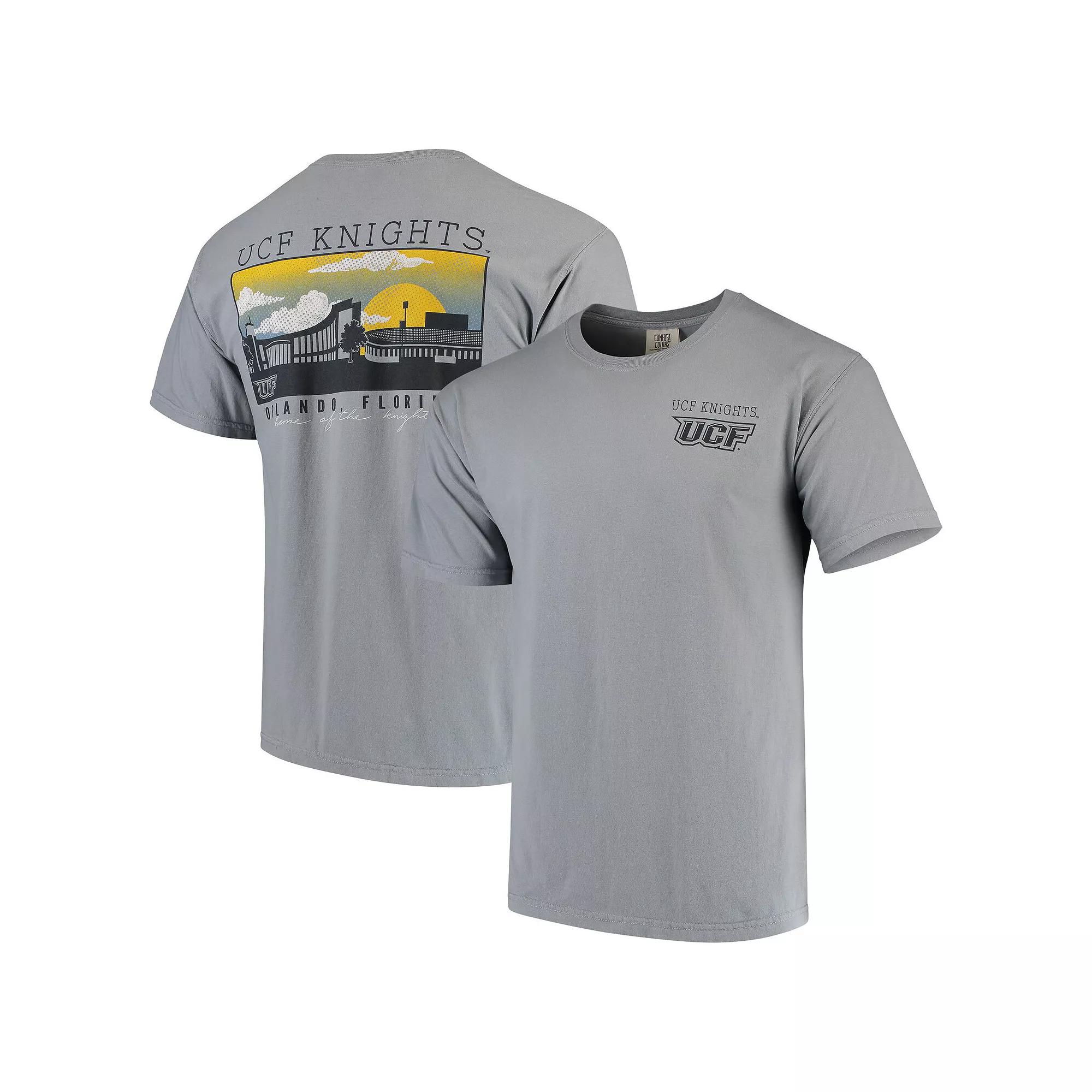 Mens Gray UCF Knights Team Comfort Colors Campus Scenery T-Shirt Product Image