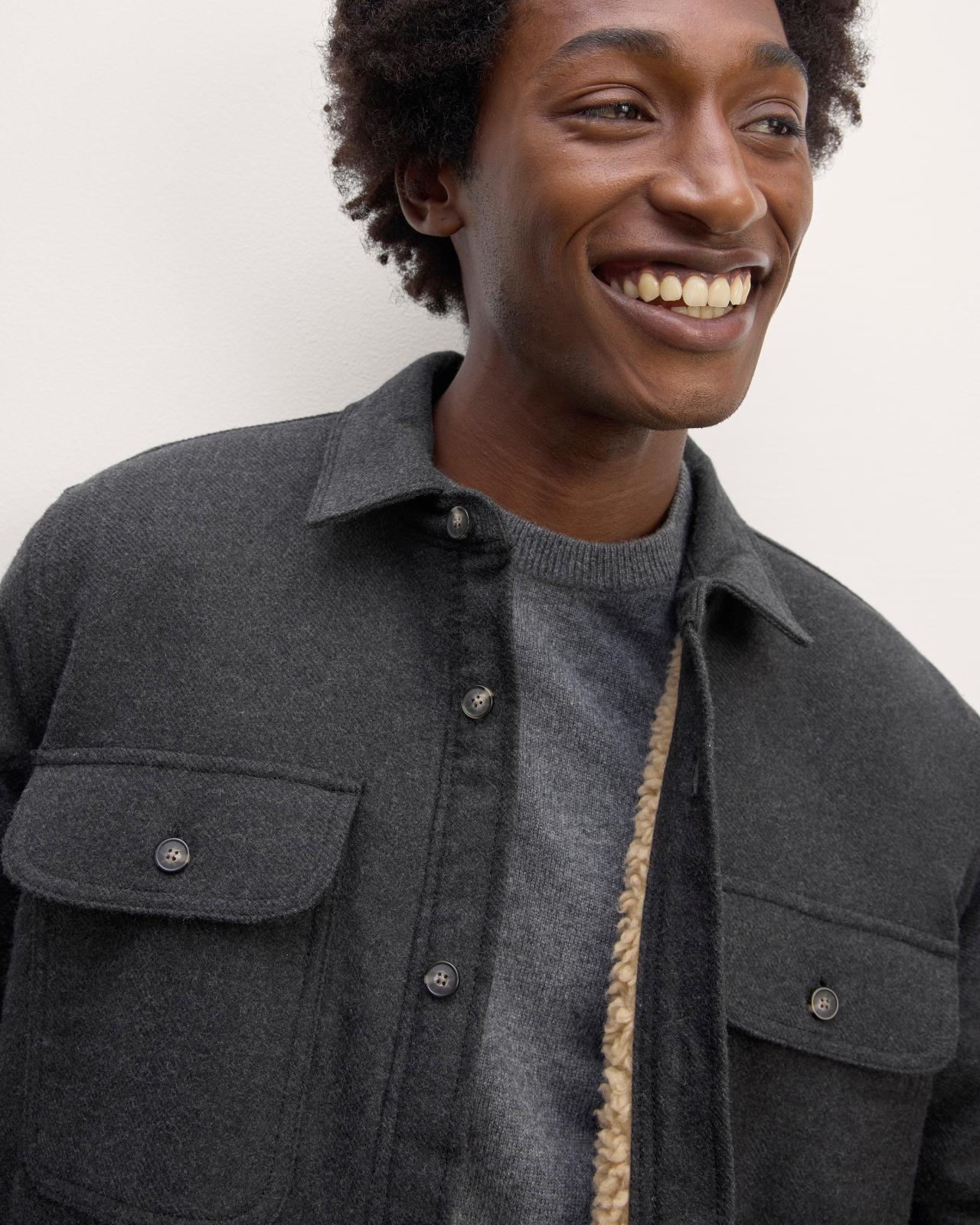Mens ReNew Fleece-Lined Heavyweight Overshirt Sweater by Everlane Product Image
