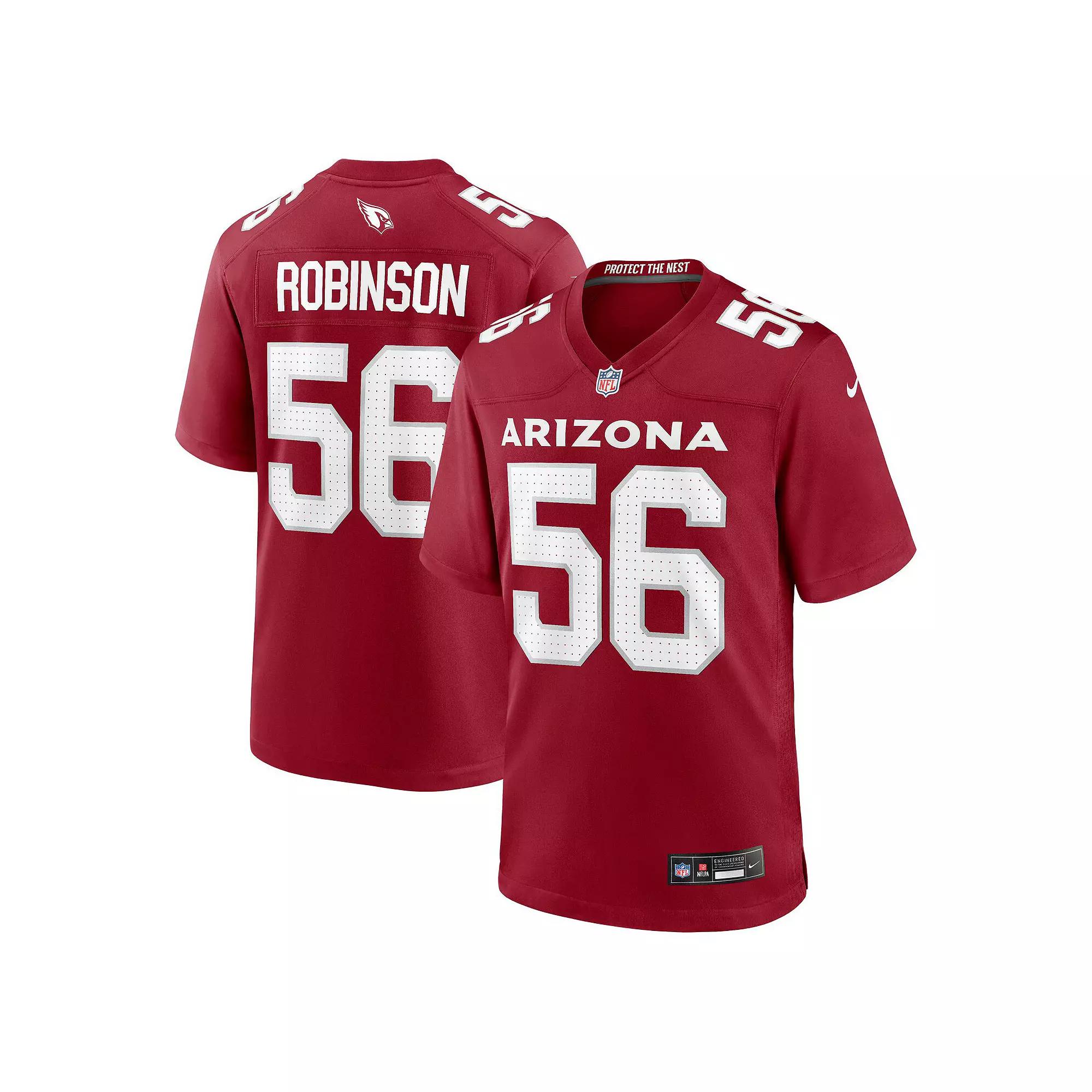 Men's Nike Darius Robinson Cardinal Arizona Cardinals Player Game Jersey,  Product Image