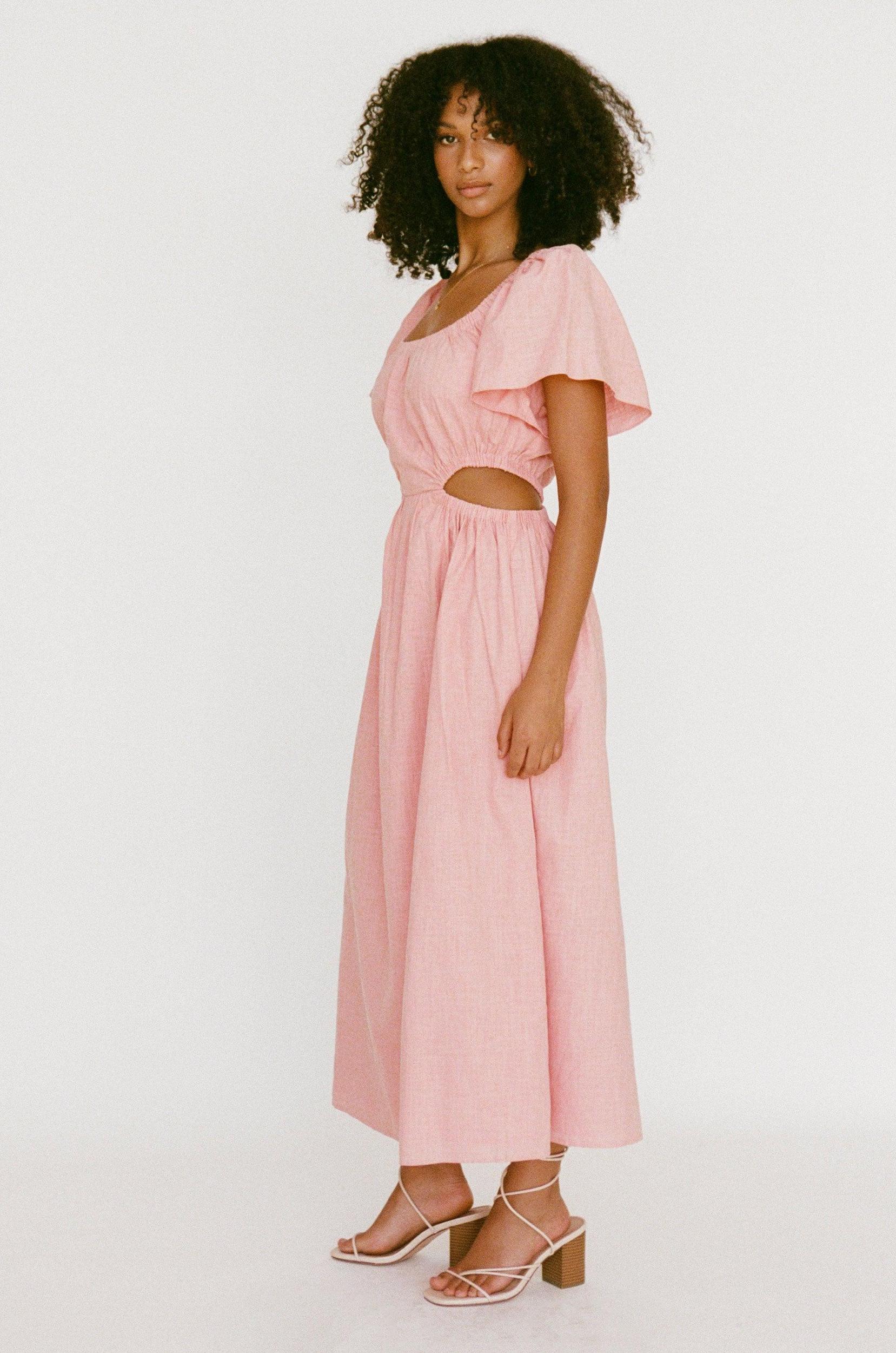 Ezzy Midi Dress - Pink Product Image
