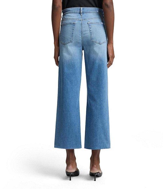 7 For All Mankind Alexa High Rise Trouser Leg Cropped Stretch Denim Jeans Product Image