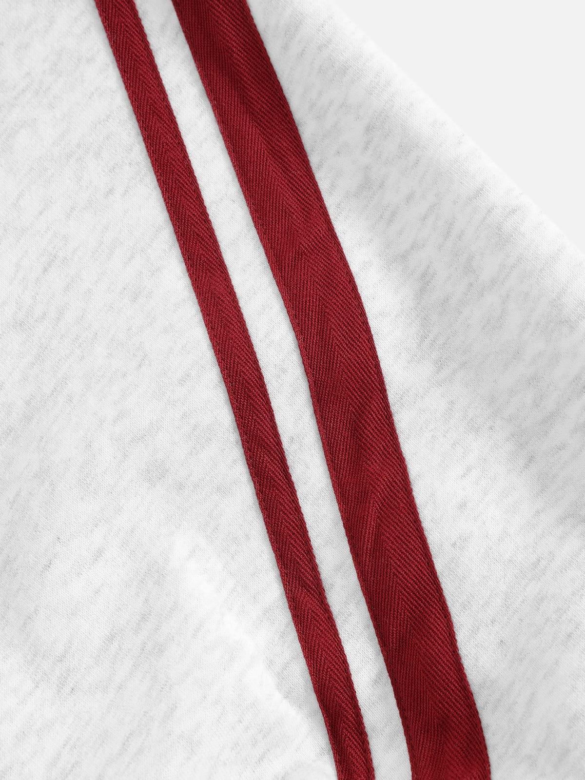 Aelfric Eden Cropped Contrast Stripe Zip Up Hoodie Female Product Image