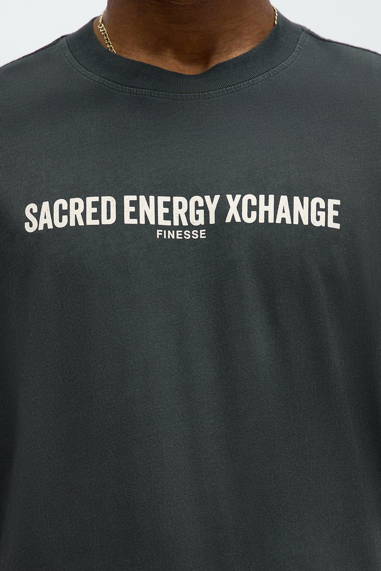 Secret Energy Xchange Short Sleeve Tee - Black Wash Male Product Image