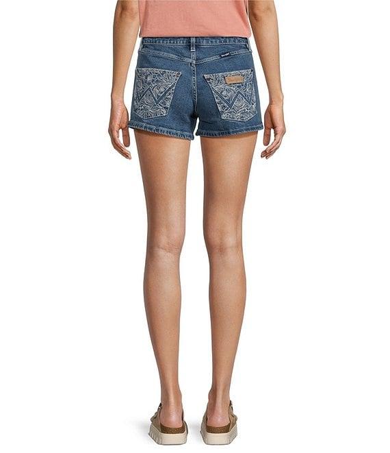 Wrangler® Retro® Mae Mid Rise Denim Shorts Product Image