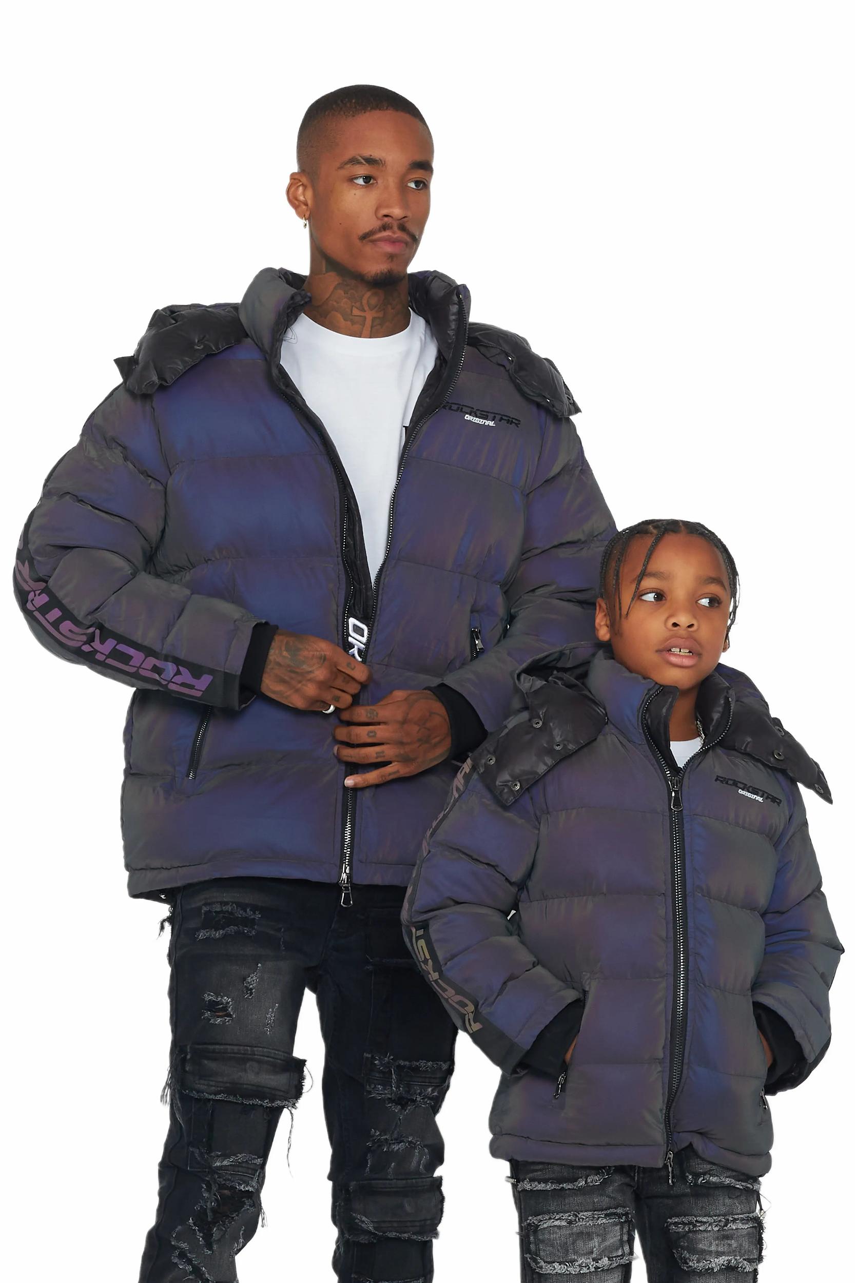 Magic Reflective Puffer Jacket Male Product Image