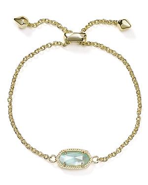 Kendra Scott Elaina Gold Adjustable Chain Bracelet in | Dichroic Glass Product Image