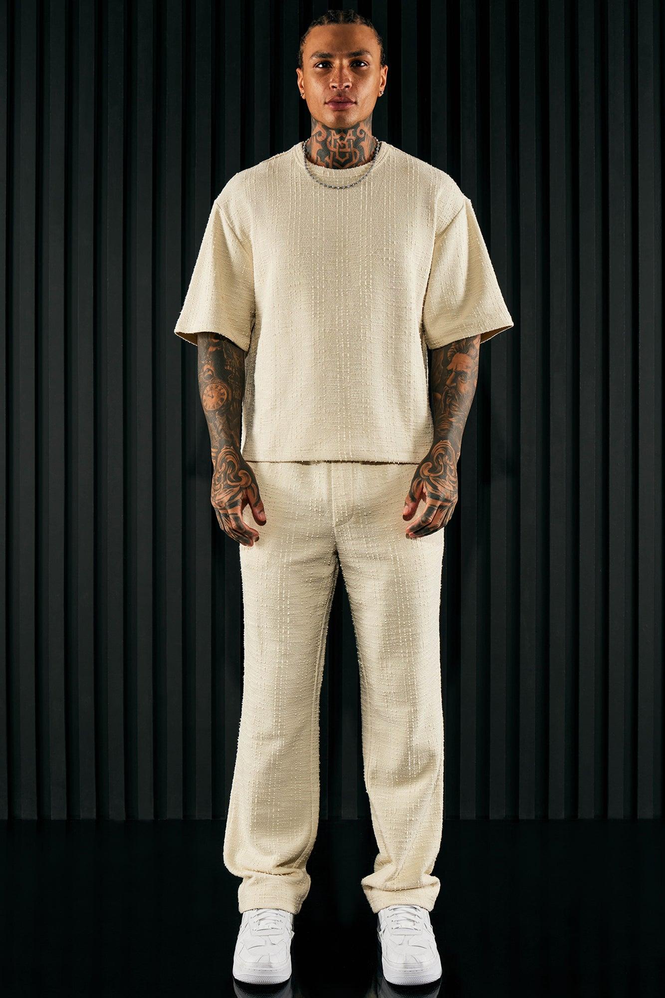 Jordan Textured Short Sleeve Tee - Off White Product Image