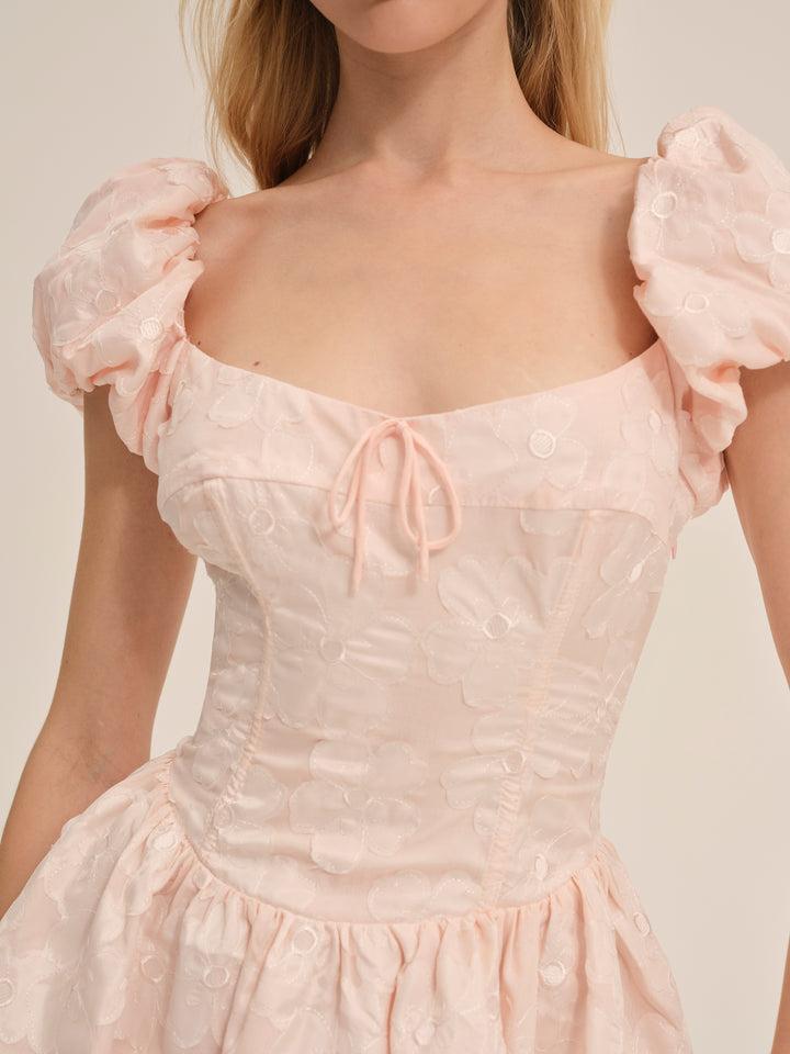 Florence Mini Dress — Peach Product Image