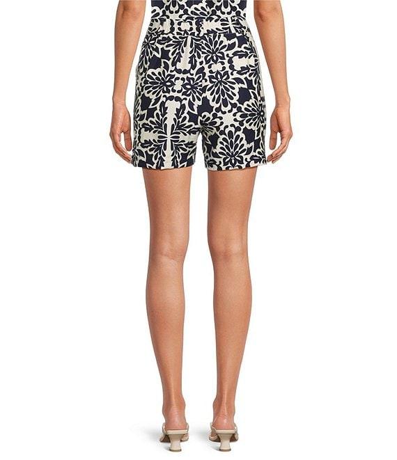 Skies Are Blue Printed Flat Front Coordinating Shorts Product Image