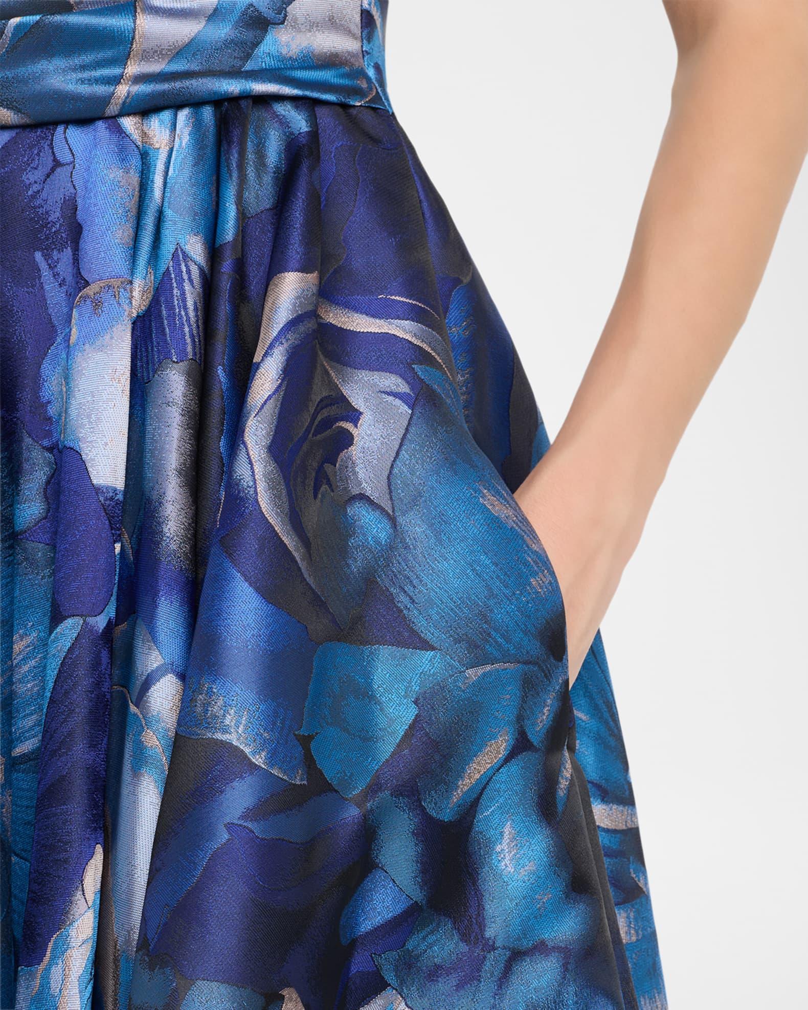 Rose Jacquard Gown Product Image