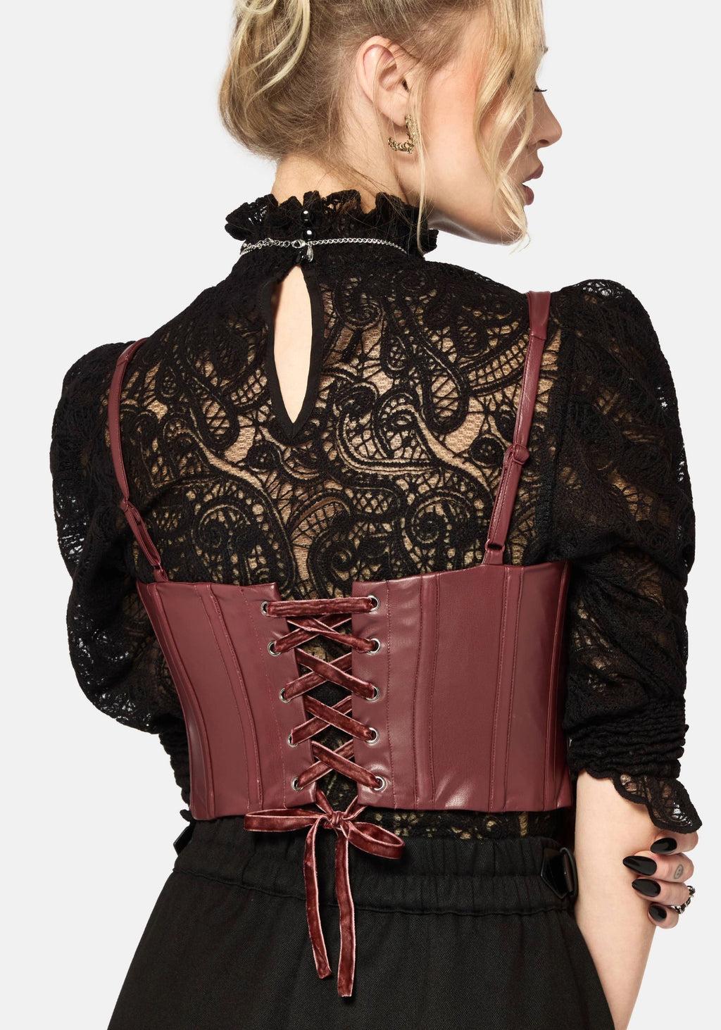 Rouvelle PU Red Corset Product Image