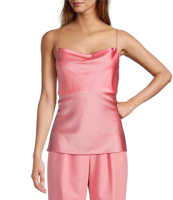 Antonio Melani Lila Silk Charmeuse Scoop Neck Sleeveless Blouse Product Image