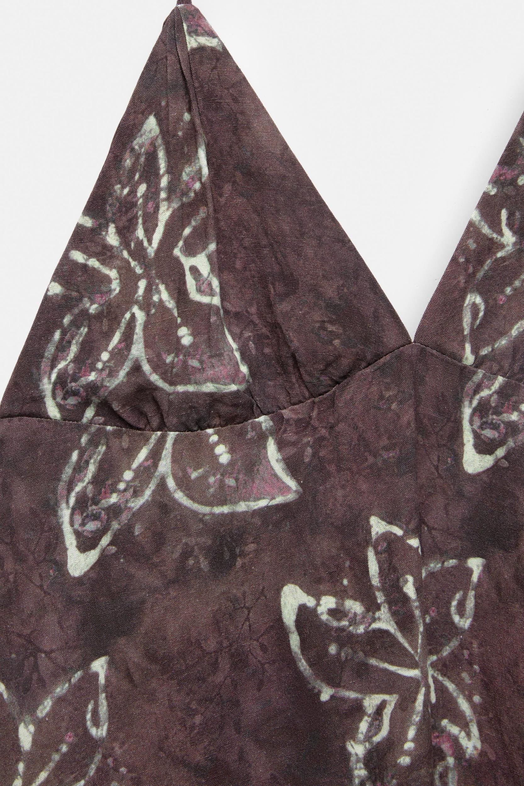 Short floral halter dress Product Image