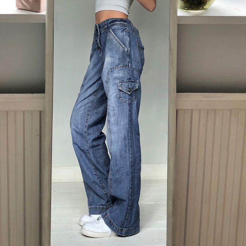 Mid-Rise Wide-Leg Jeans Product Image
