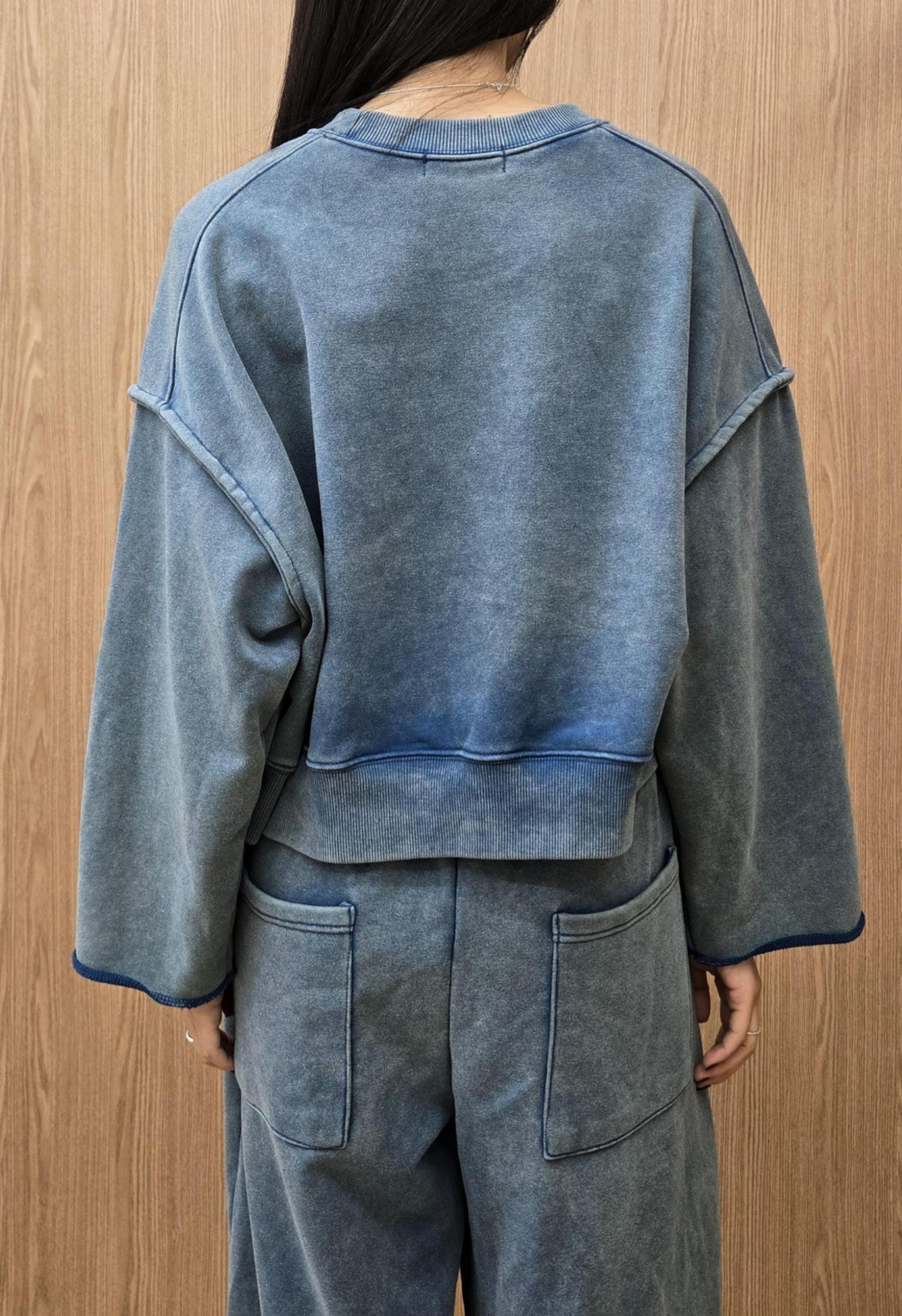 Boyfriend Sweatshirt in Blue Product Image