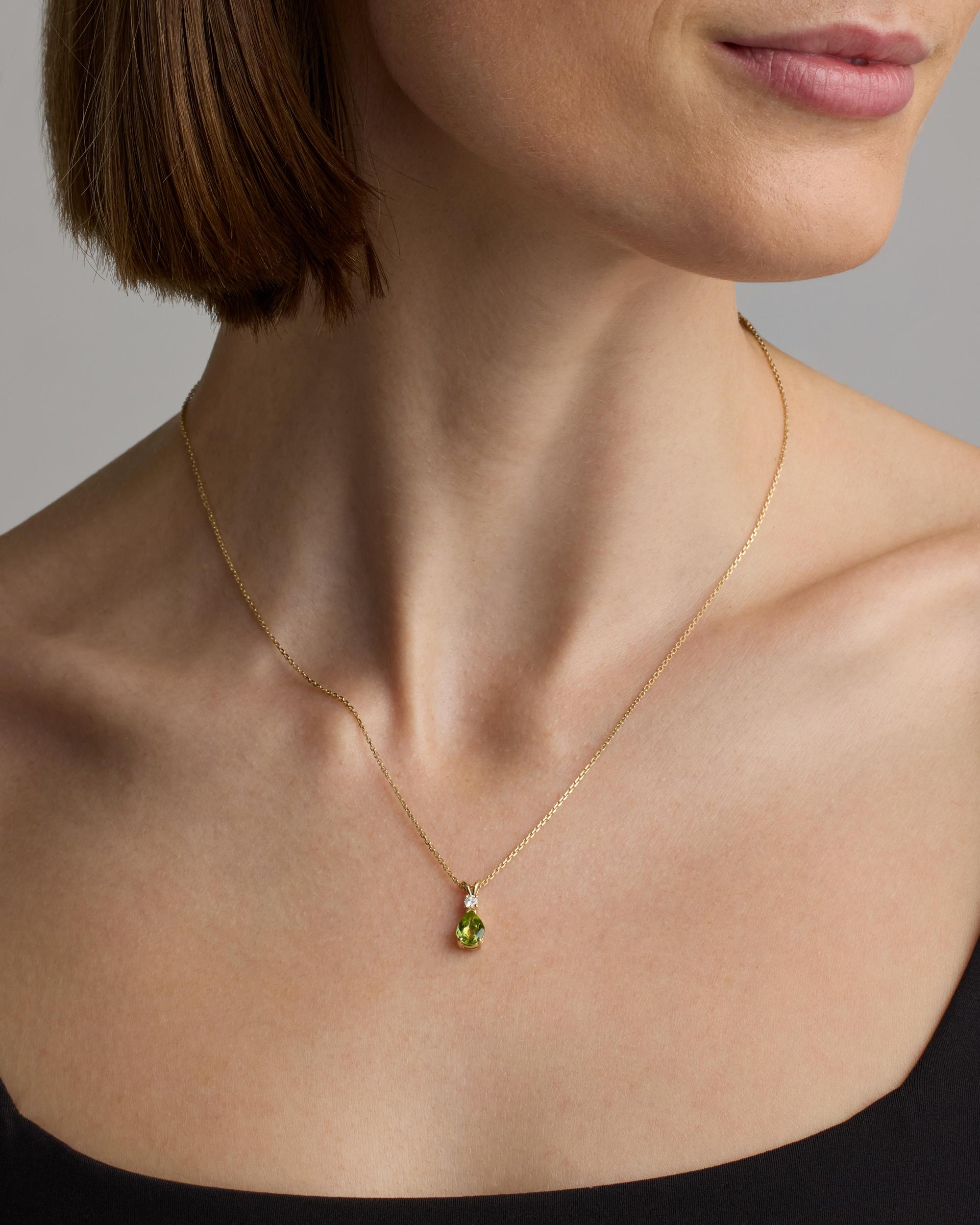 Quince | Women's 14K Gold Diamond & Semi-Precious Gemstone Drop Necklace Product Image