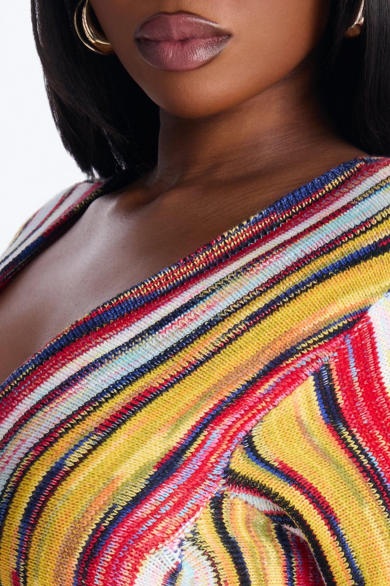 Natural Glow Sweater Maxi Dress - Yellow/combo Female Product Image