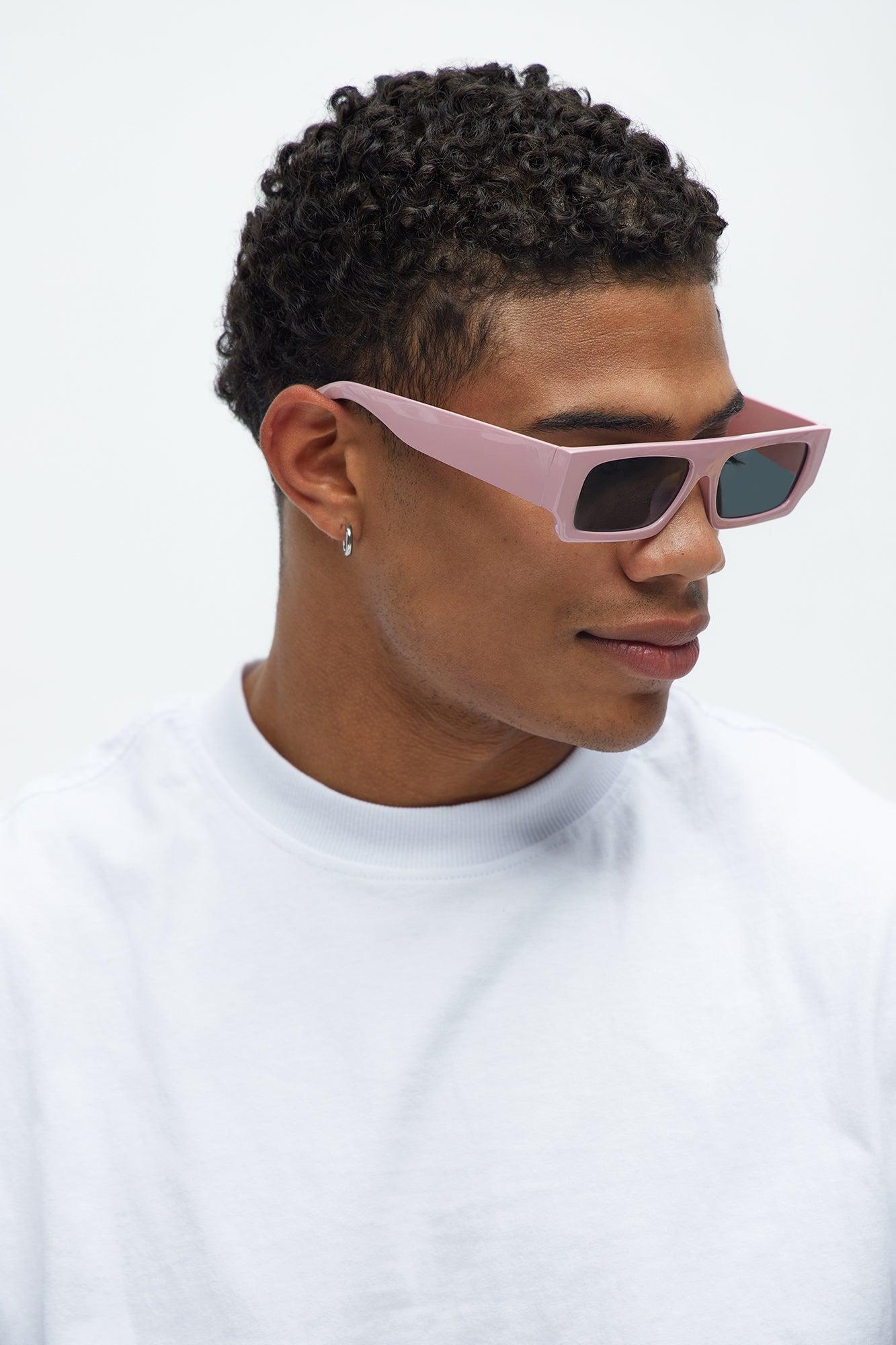Flex Rectangle Sunglasses - Pink Product Image