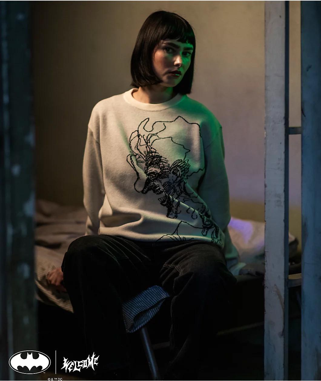 Welcome x Batman Joker Natural Sweater Product Image