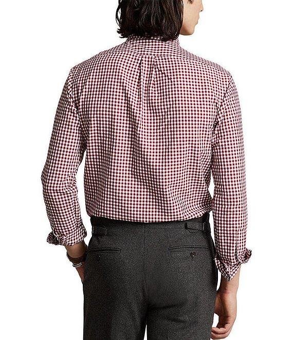 Polo Ralph Lauren Classic Fit Checked Oxford Long Sleeve Woven Shirt Product Image