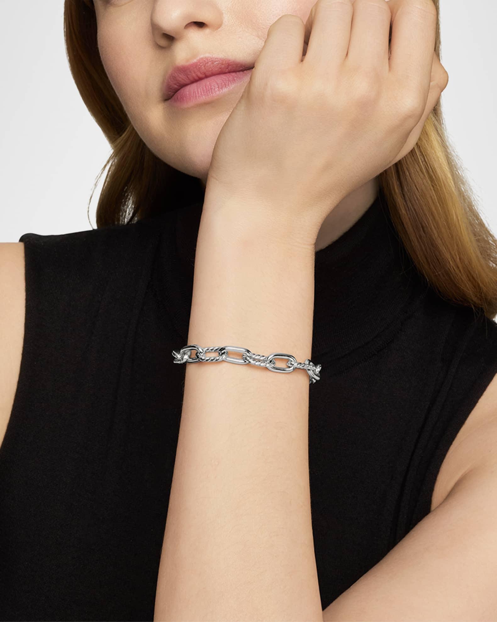 Womens Chain Madison Sterling Silver Bracelet Product Image