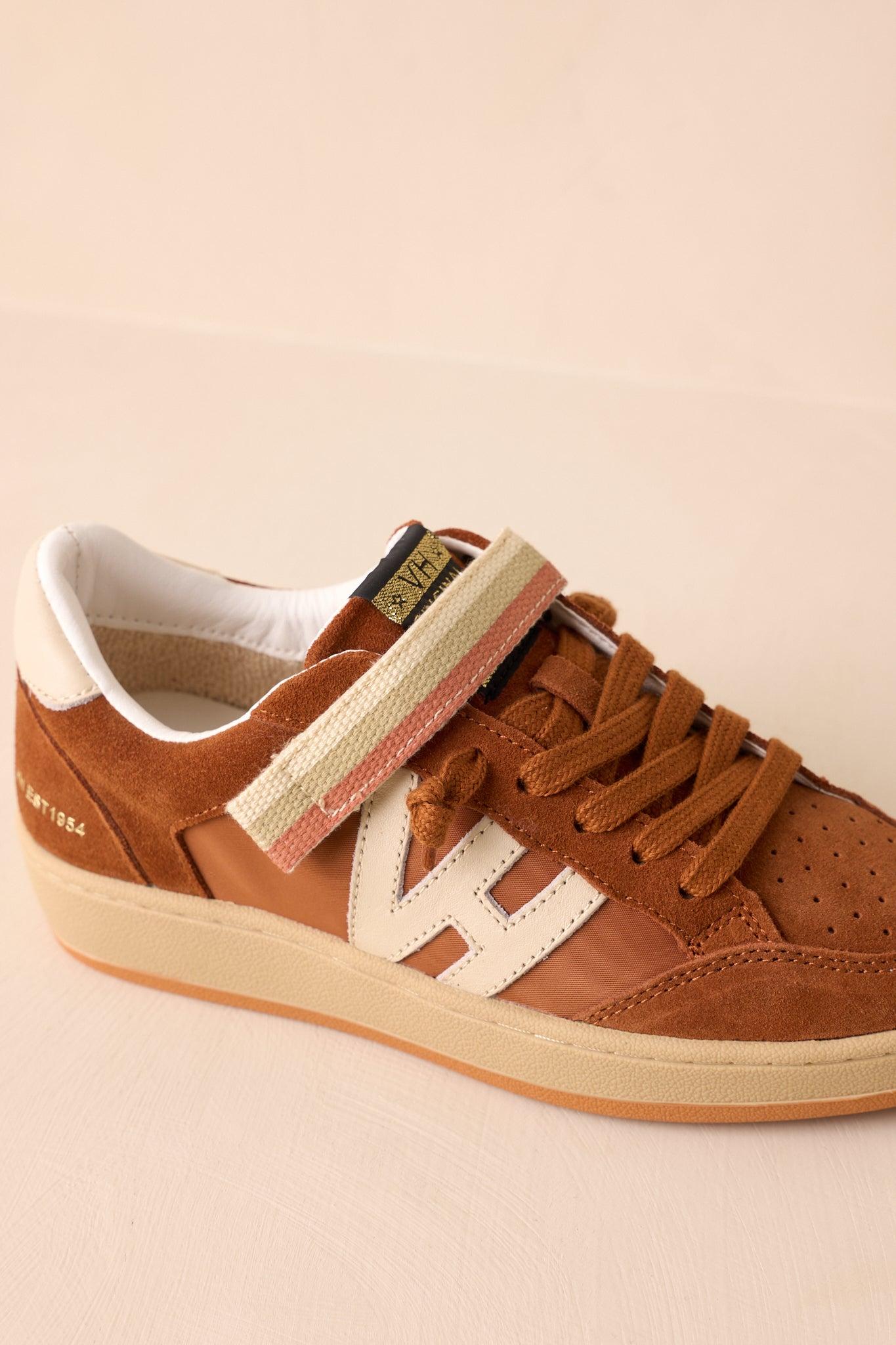Vintage Havana Next 10 Brown Faux Suede Low Top Sneakers Product Image