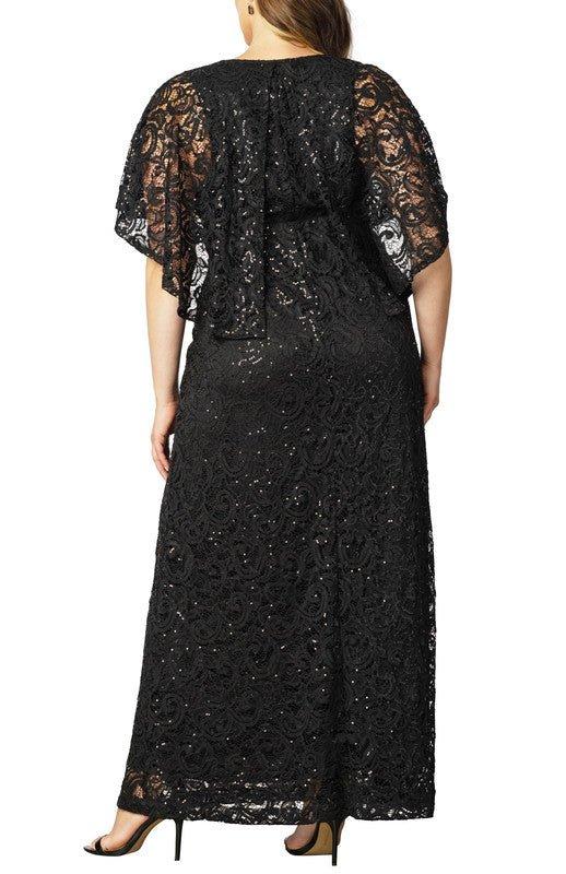 Celestial Cape Sleeve Gown - Plus Product Image