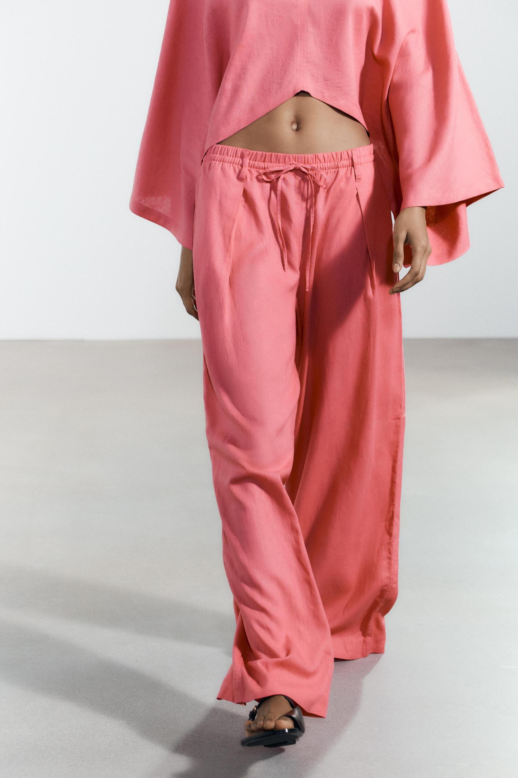 LINEN PALAZZO PANTS Product Image
