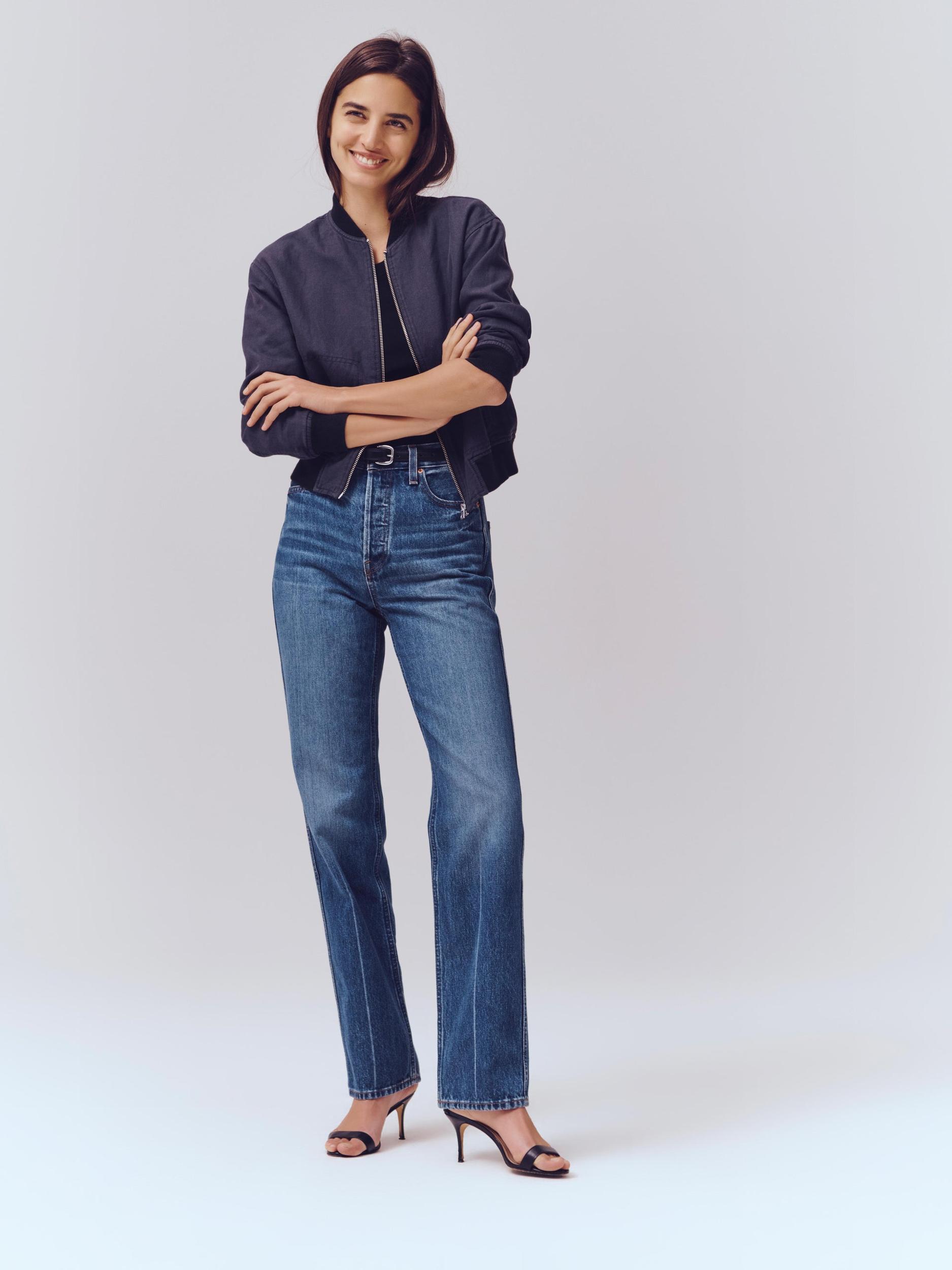 Carla High Rise Straight Jean Product Image