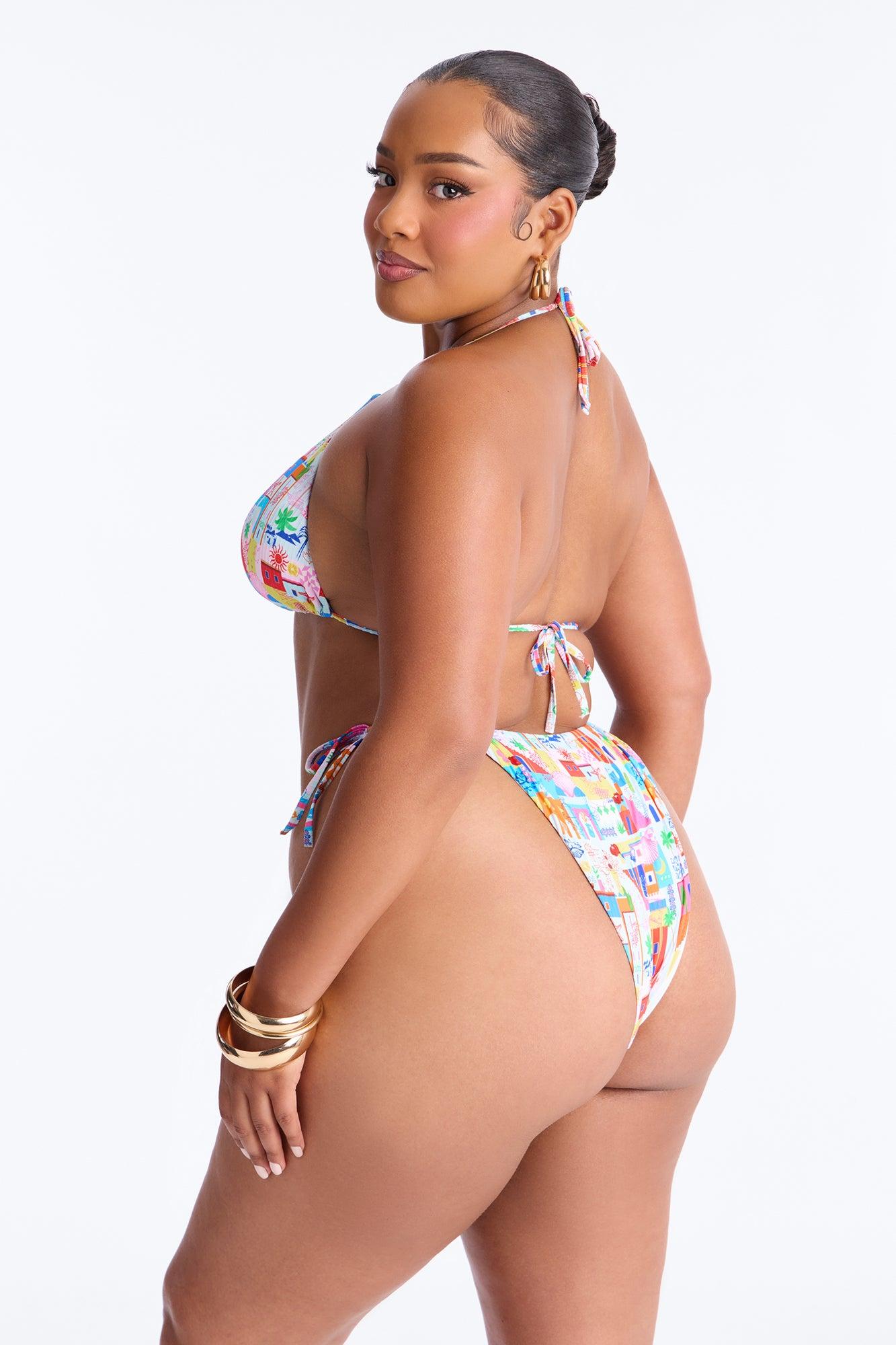 Coastal Cutie 3 Piece Bikini & Sarong Set - Multi Color Female Product Image