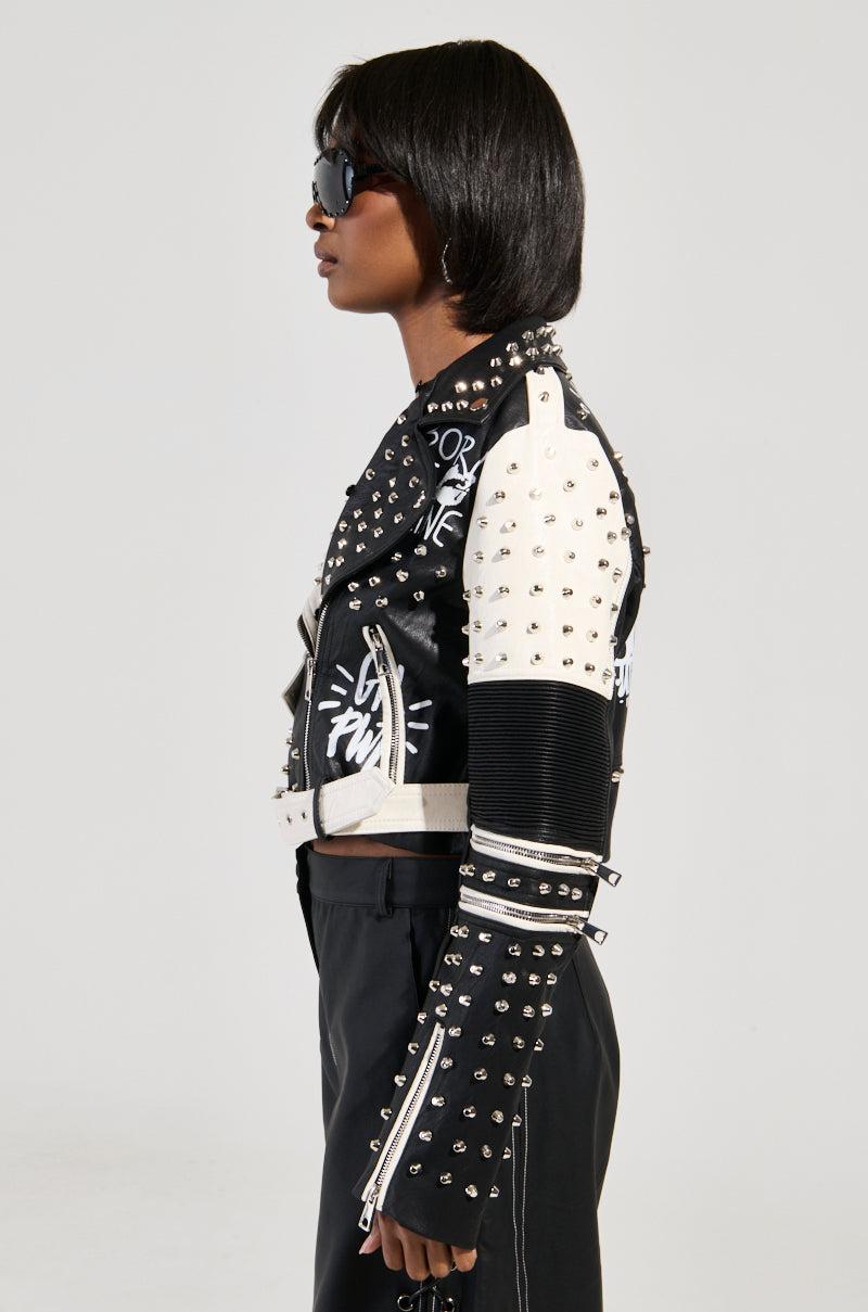 FROM THE BRONX FUR TRIM MOTO Product Image