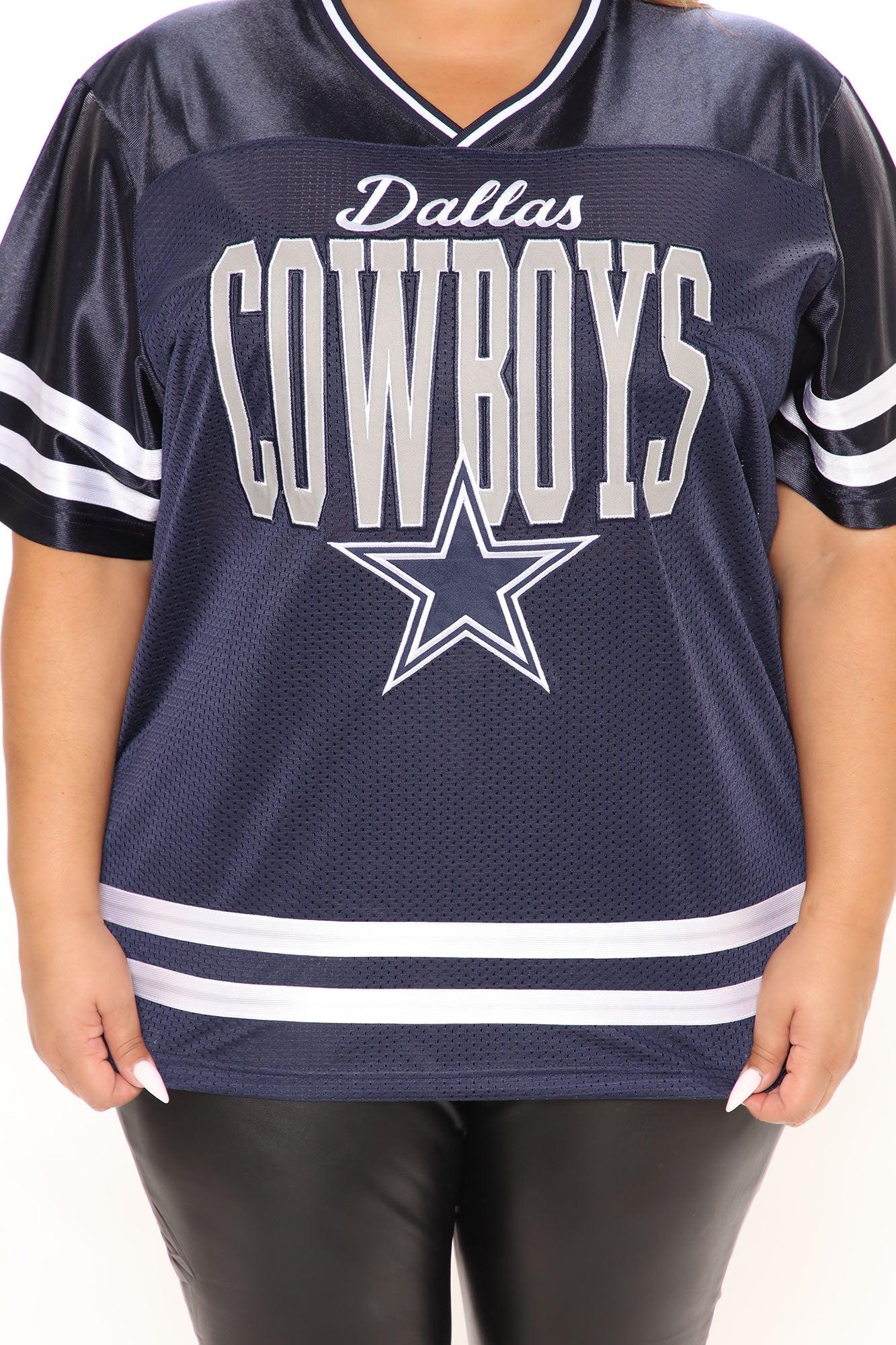 NFL Ain't No Rookie Cowboys Mesh Top - Navy Product Image