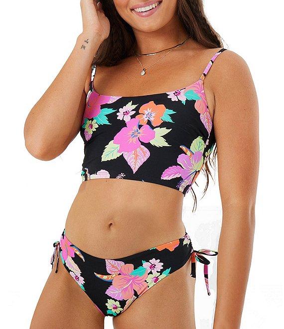 Roxy Wanderlust Floral Side Lace Hipster Swim Bottom Product Image
