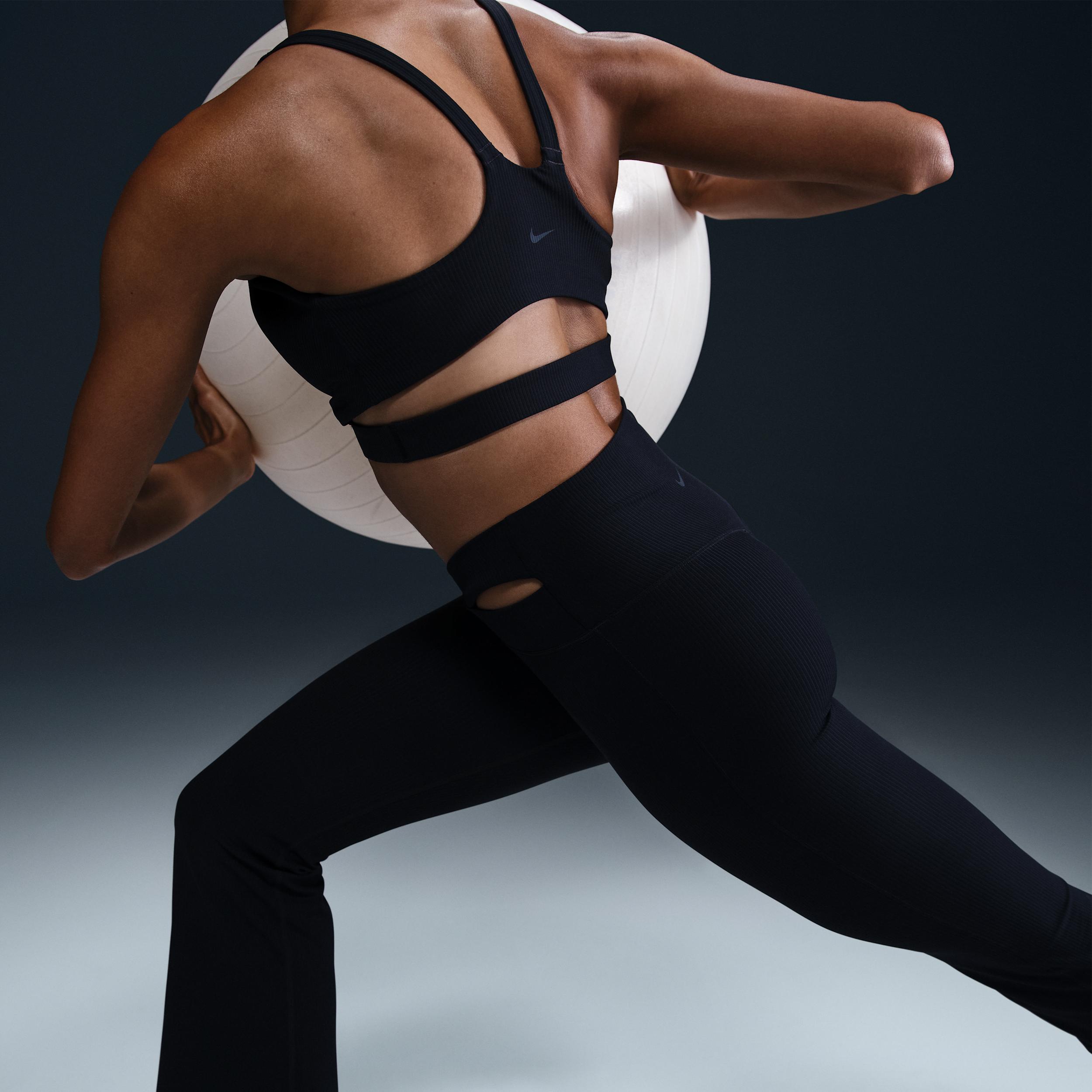 Nike Women's Zenvy Rib High-Waisted Flared Leggings Product Image