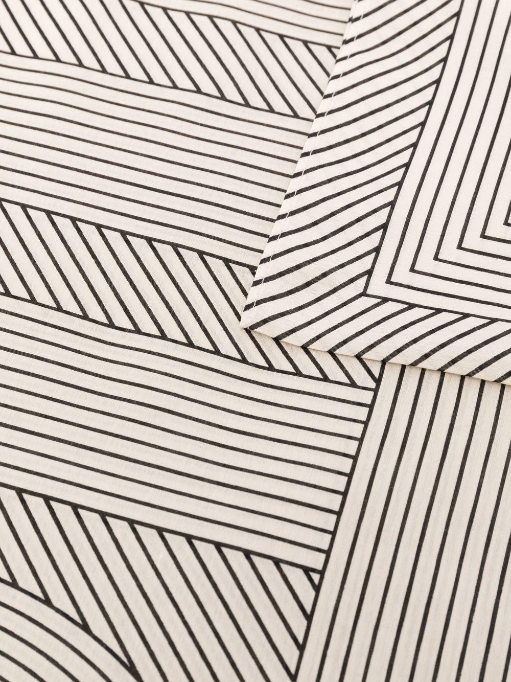 striped organic cotton-silk scarf Product Image