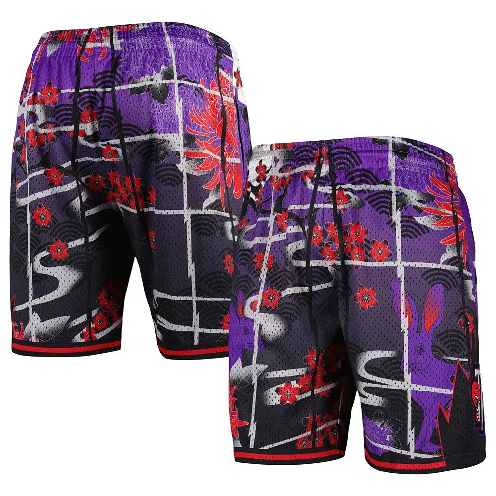 Men's Mitchell & Ness  Purple Toronto Raptors Lunar New Year Swingman Shorts, Size: Large, Rpt Purple Product Image