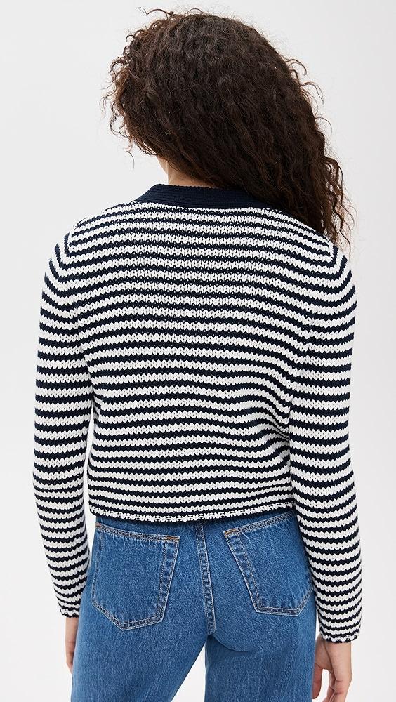 La Ligne Fine Stripe Mini Marina Cardigan | Shopbop Product Image