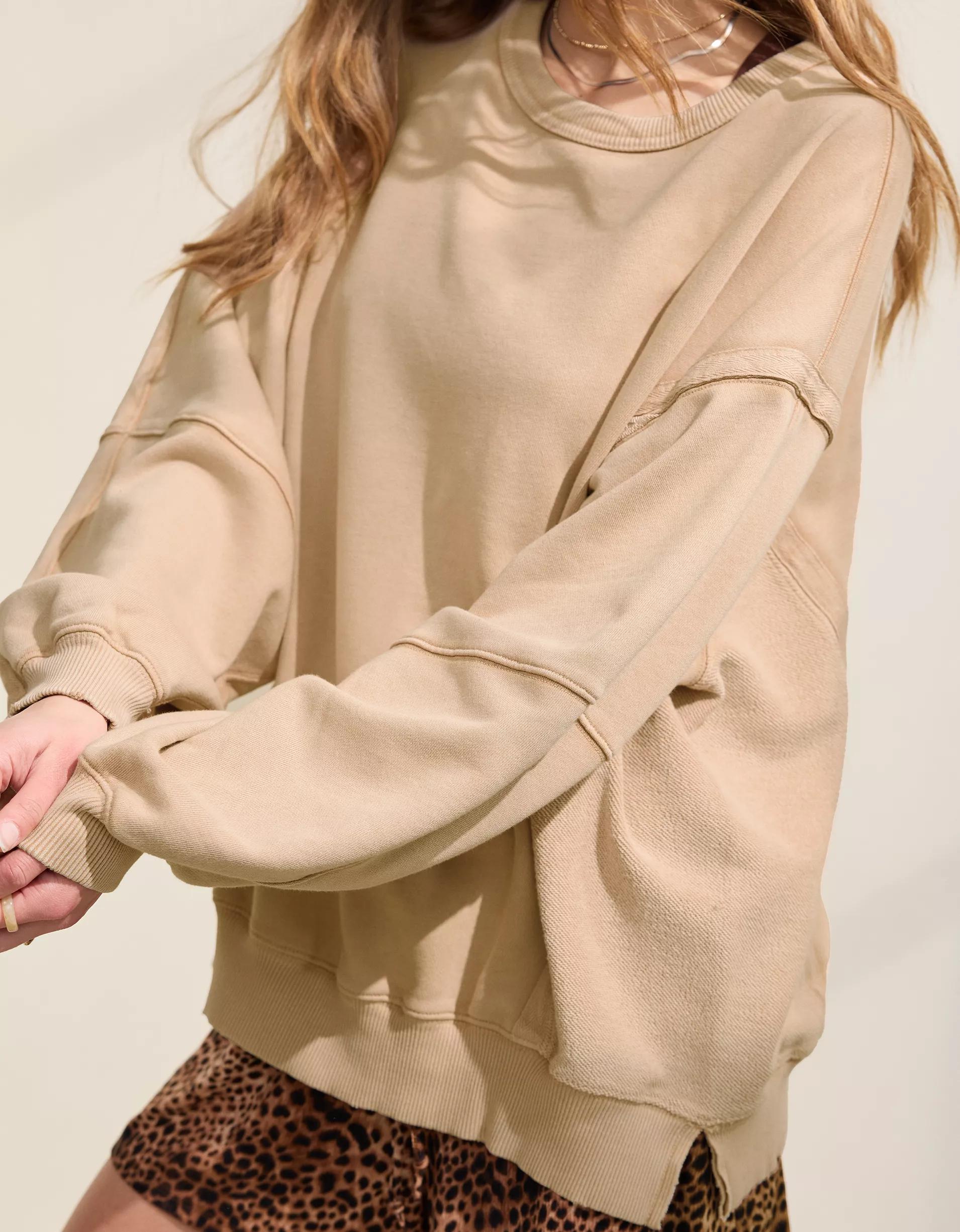 Aerie Keep It Light Crew Sweatshirt Product Image