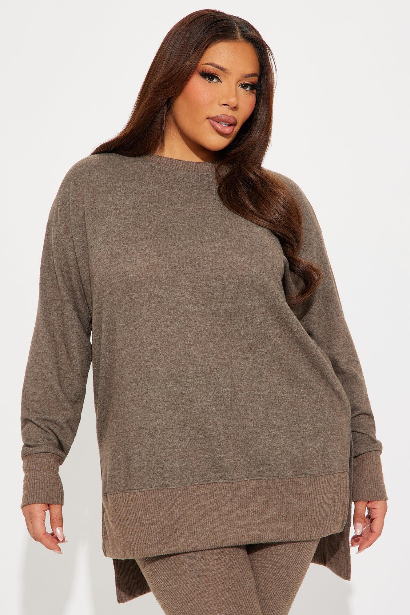 The Perfect Cozy Legging Set - Brown Product Image