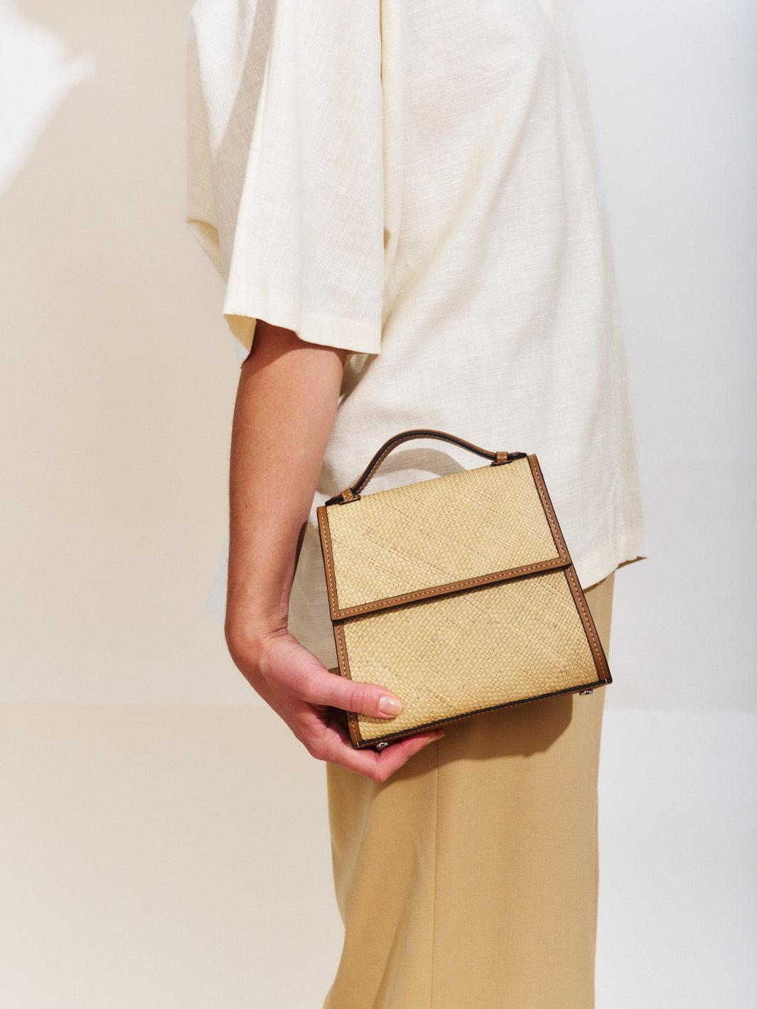 The Small Top Handle in Platano Product Image