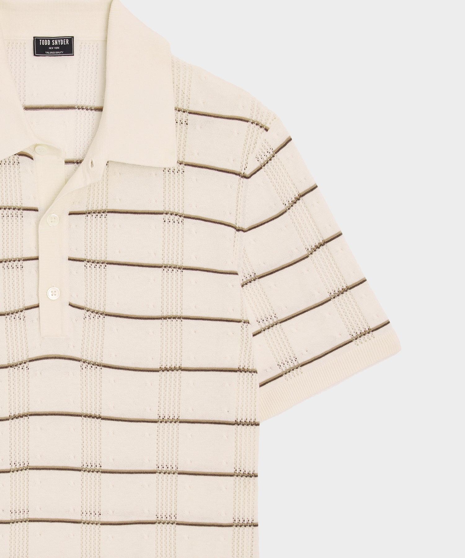 Silk-Cotton Sweater Polo Product Image