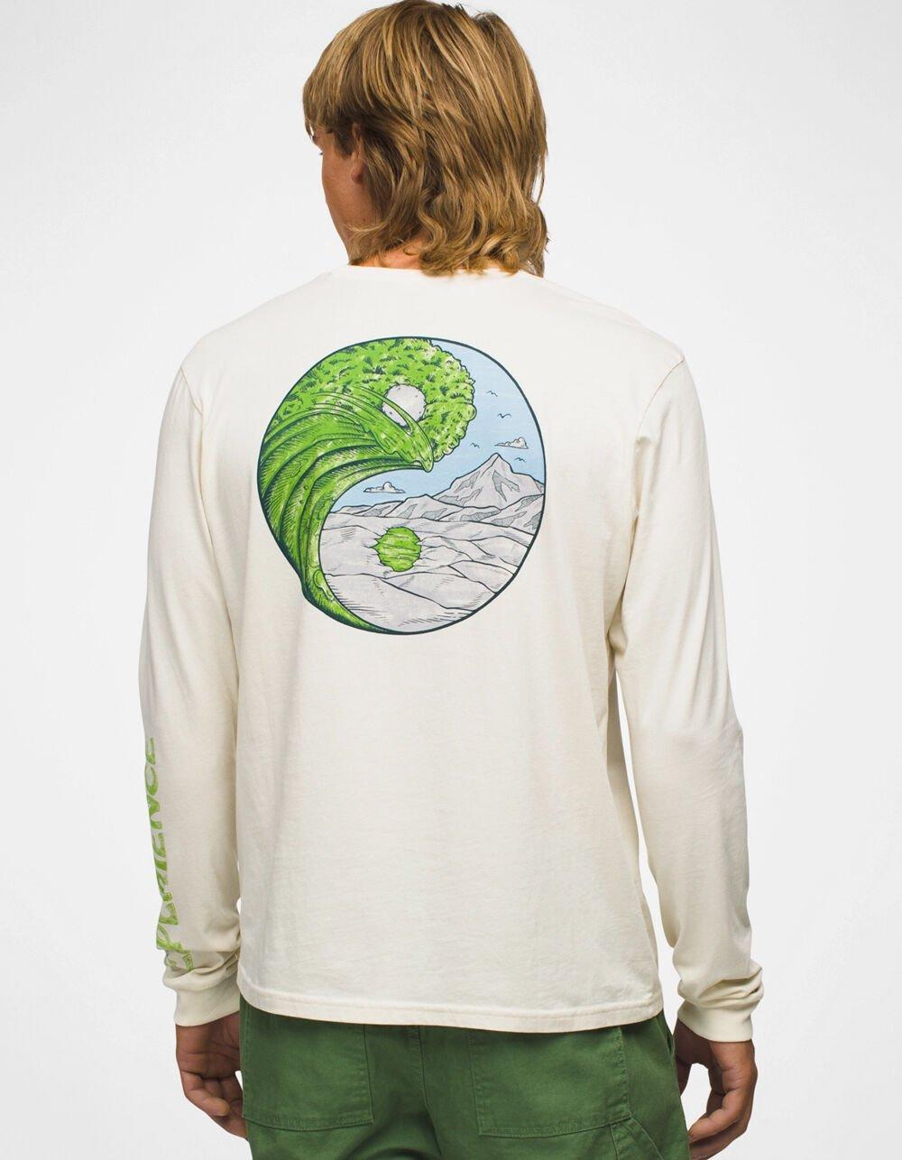 PRANA Heritage Graphic Mens Long Sleeve Tee - CREAM Product Image