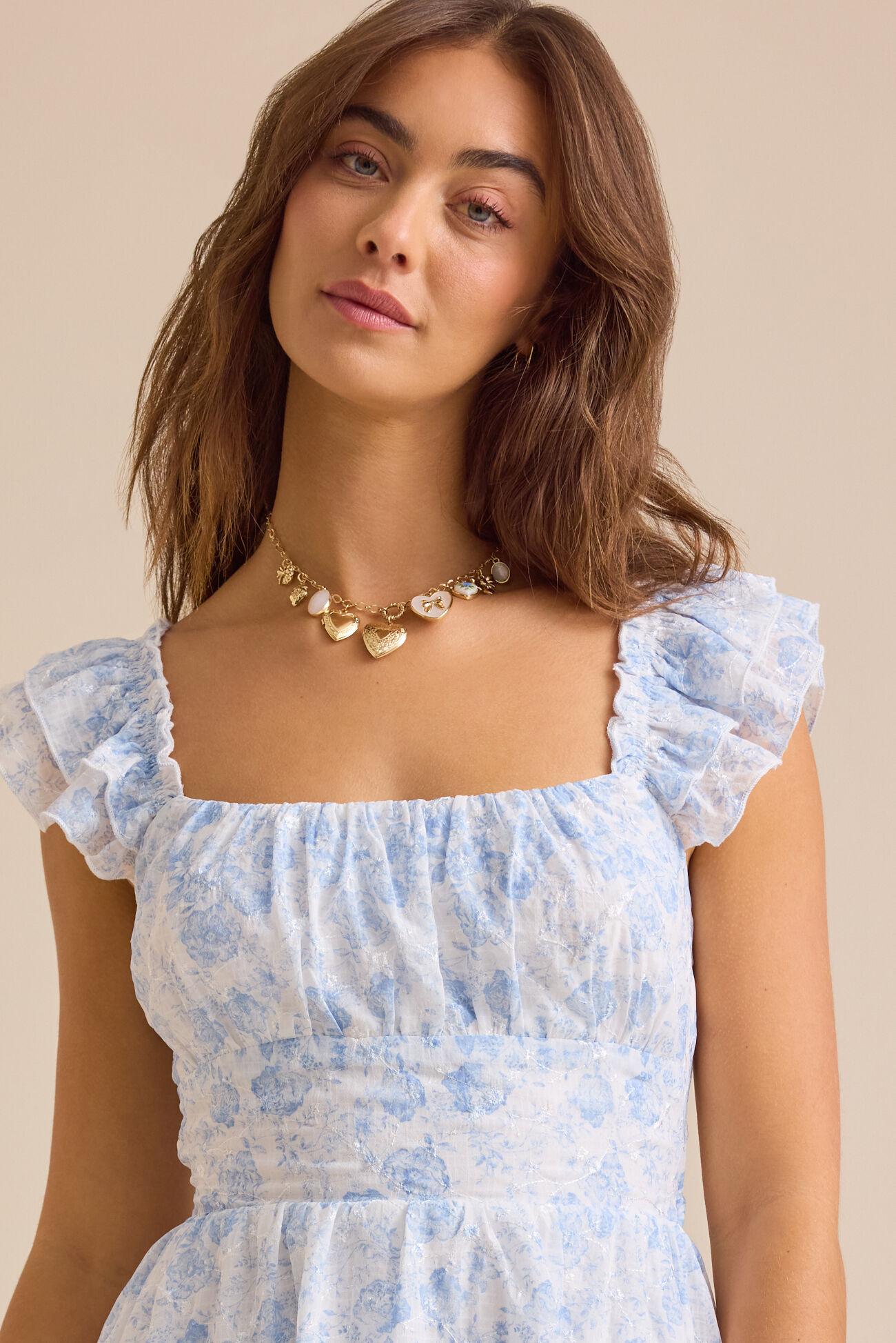 Lila Floral Mini Dress Product Image