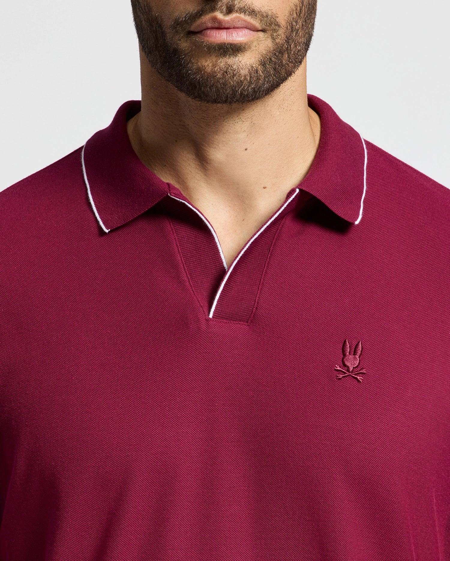 MENS CREEDE PIQUE JOHNNY COLLAR POLO - B6M265E200 Product Image